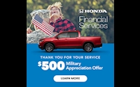 Honda Military Appreciation Offer