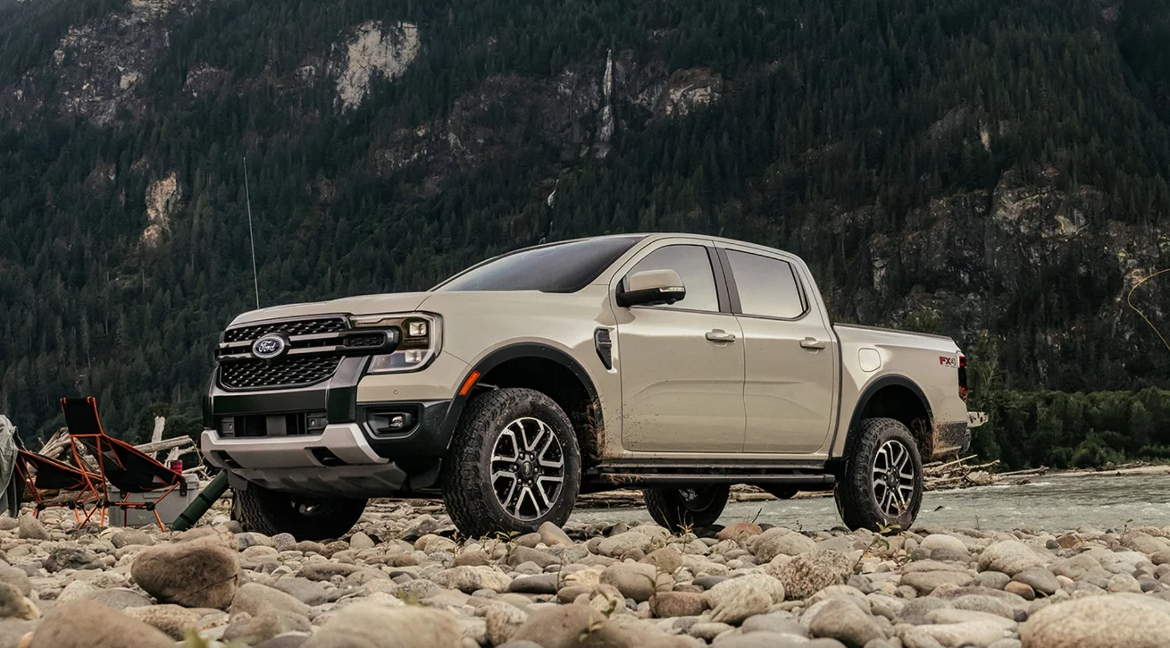 Ford Ranger Parked by the water