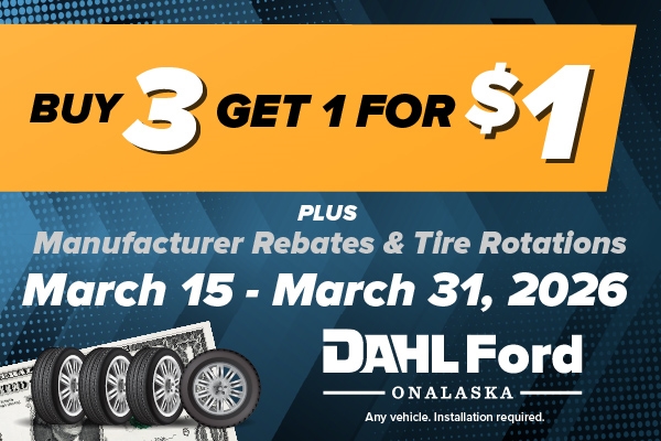 Buy 3 Tires, Get 1 For