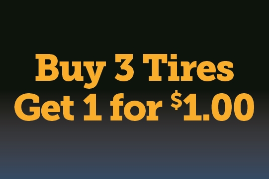 Buy 3 Tires Get 1 For