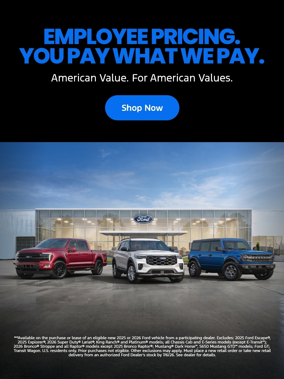 Employee Pricing