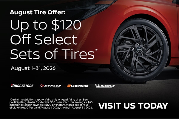 Up to $120 Off Select Tires