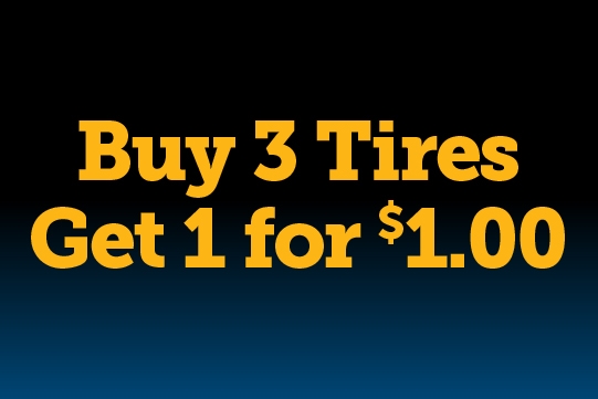 Buy 3 Tires Get 1 For