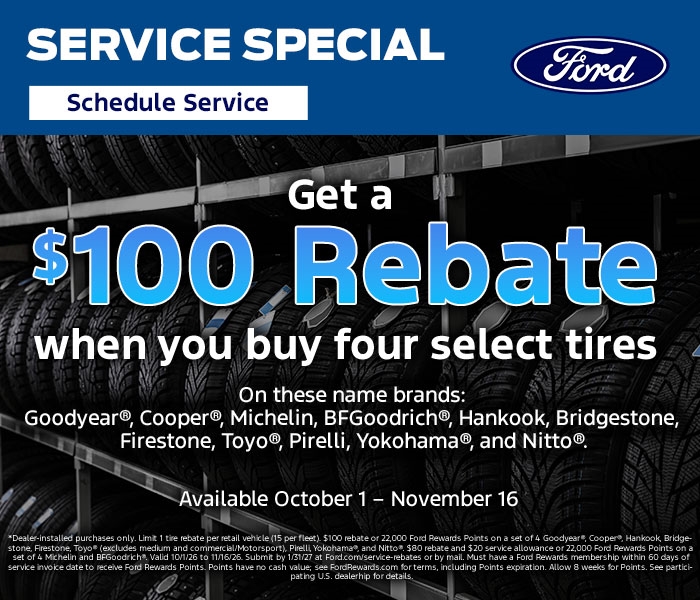 $100 Tire Rebate