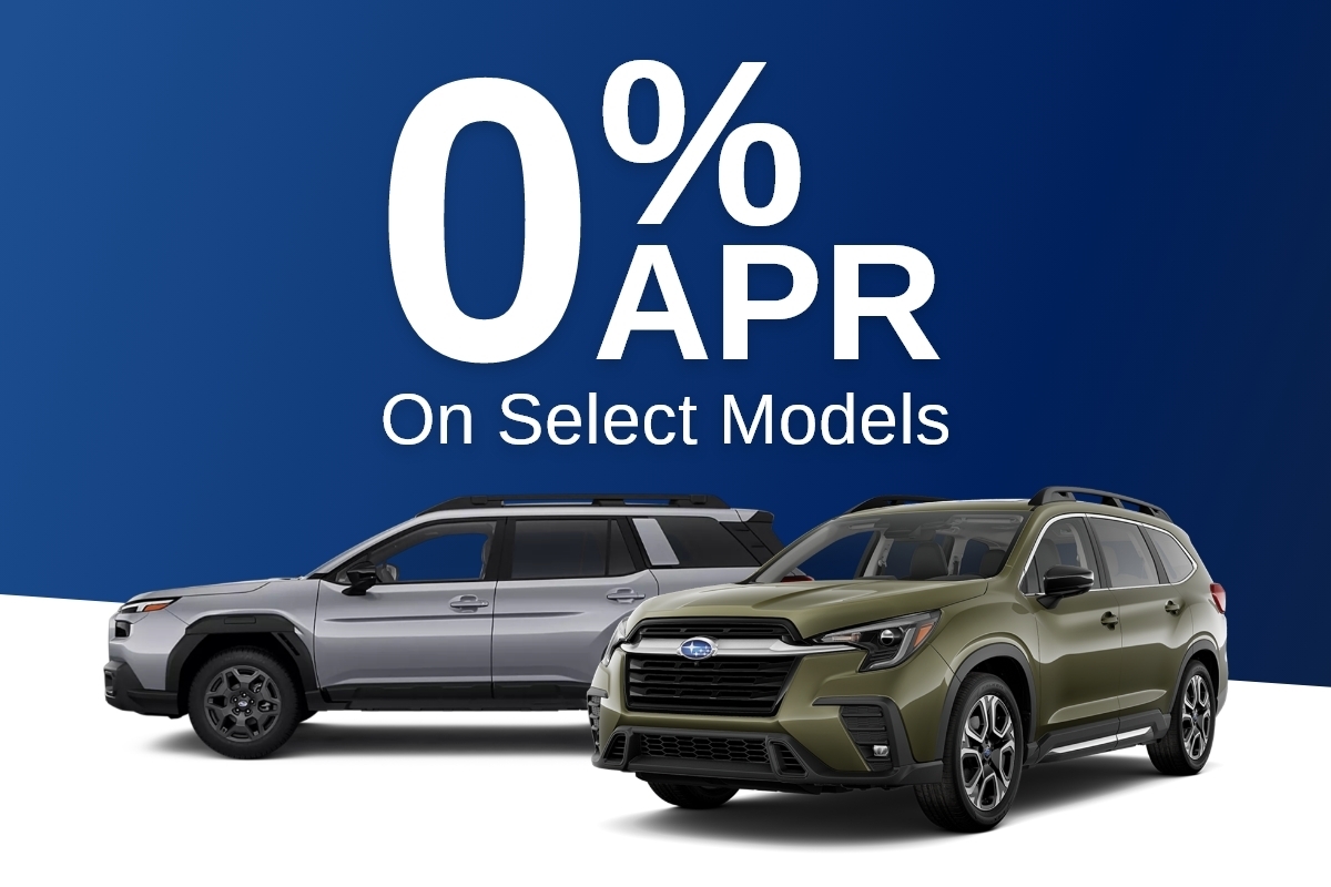 0% APR on Select Subaru Models!