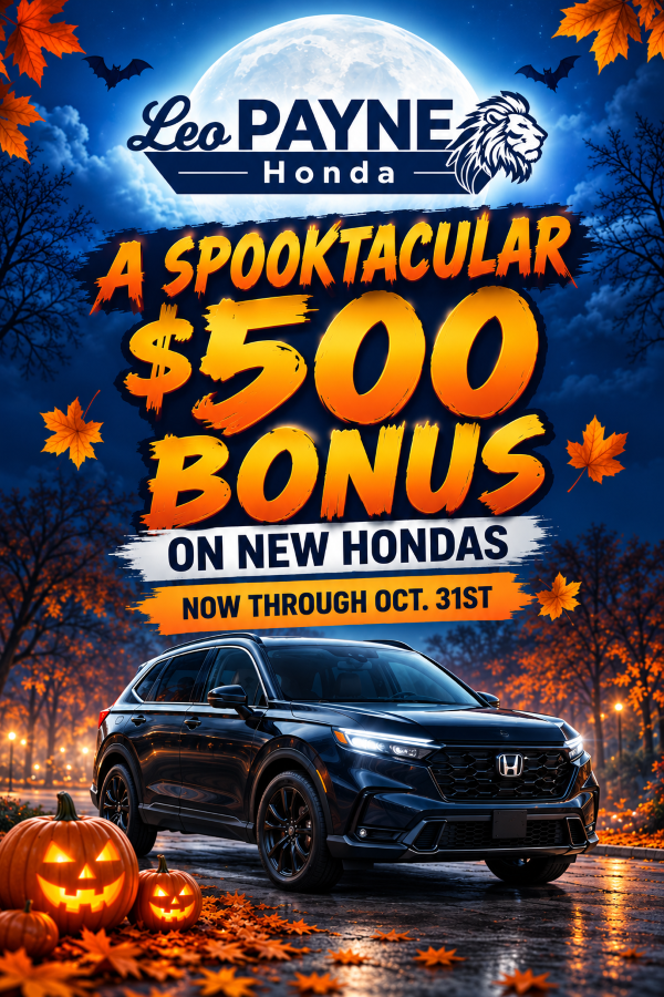 $500 Bonus on New Hondas!